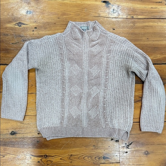 Marled by Reunited Clothing Sweaters - Marled Reunited Clothing Knit Sweater light pink size small